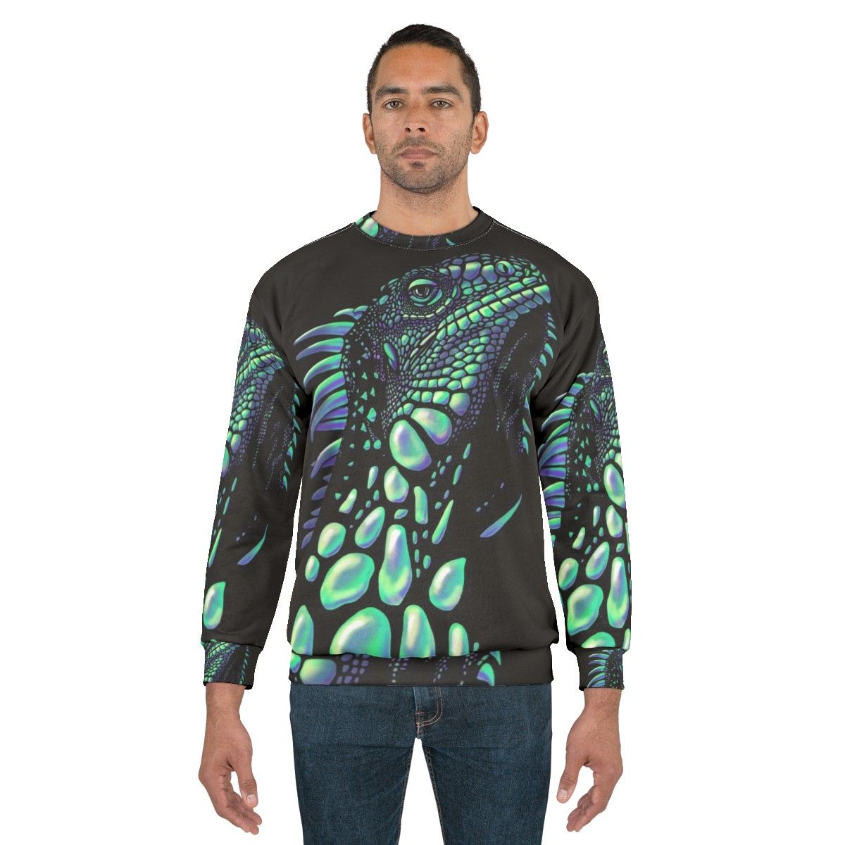 Iguana Soap Bubbles Sweatshirt - men