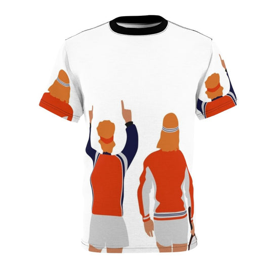 Retro tennis legends Bjorn Borg and John McEnroe inspired t-shirt design