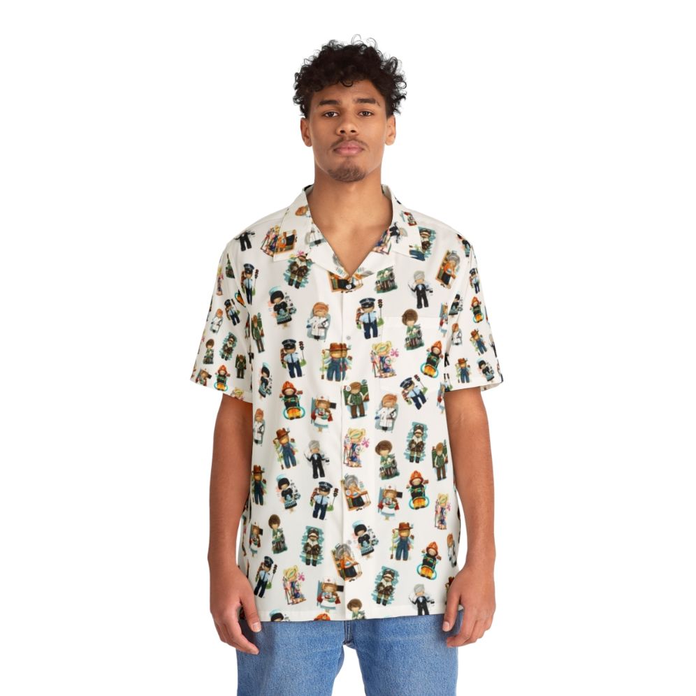 Occupations & Vocations Hawaiian Shirt for Kids - People Front