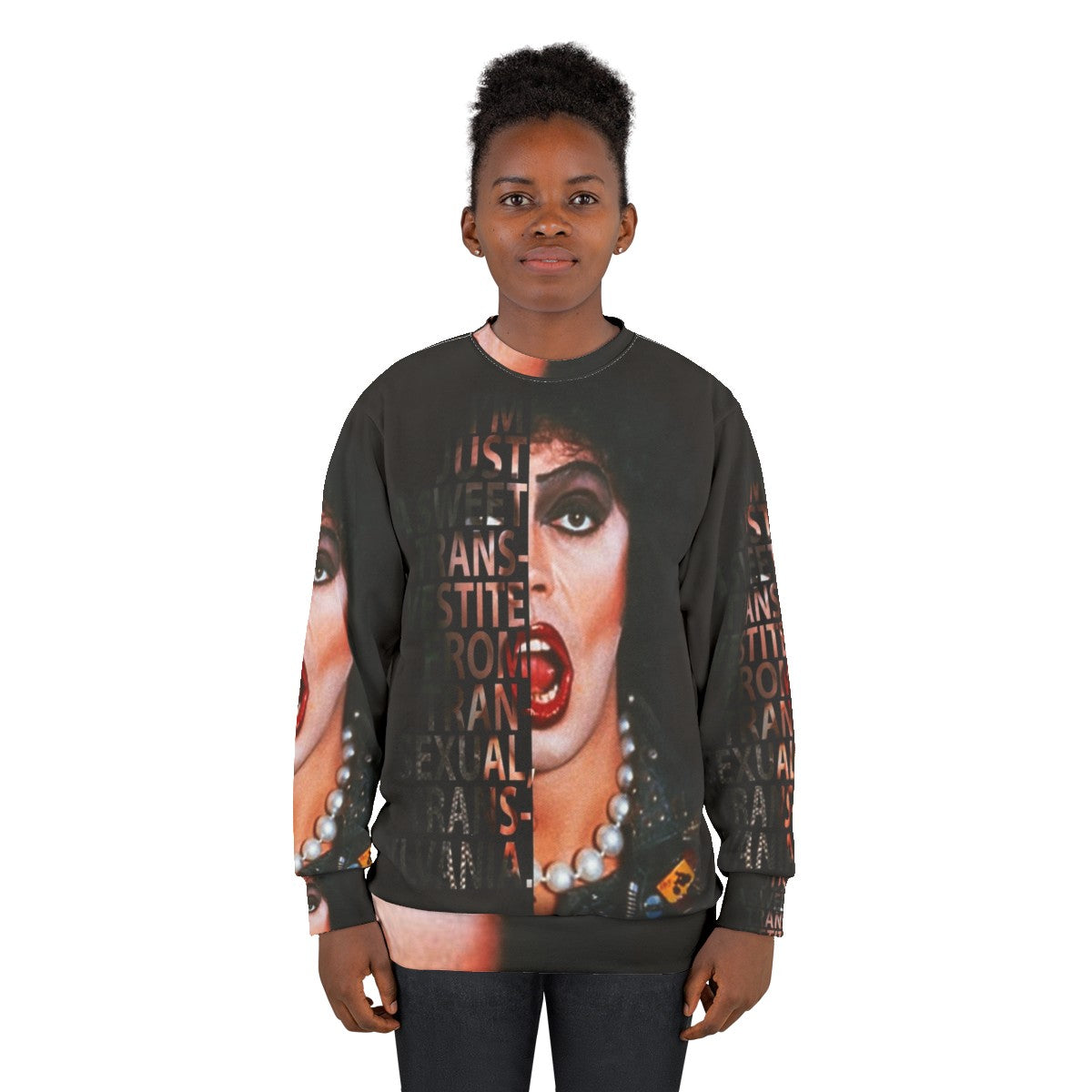 Frank N Furter Sweatshirt - Rocky Horror Picture Show Cult Classic Merchandise - women