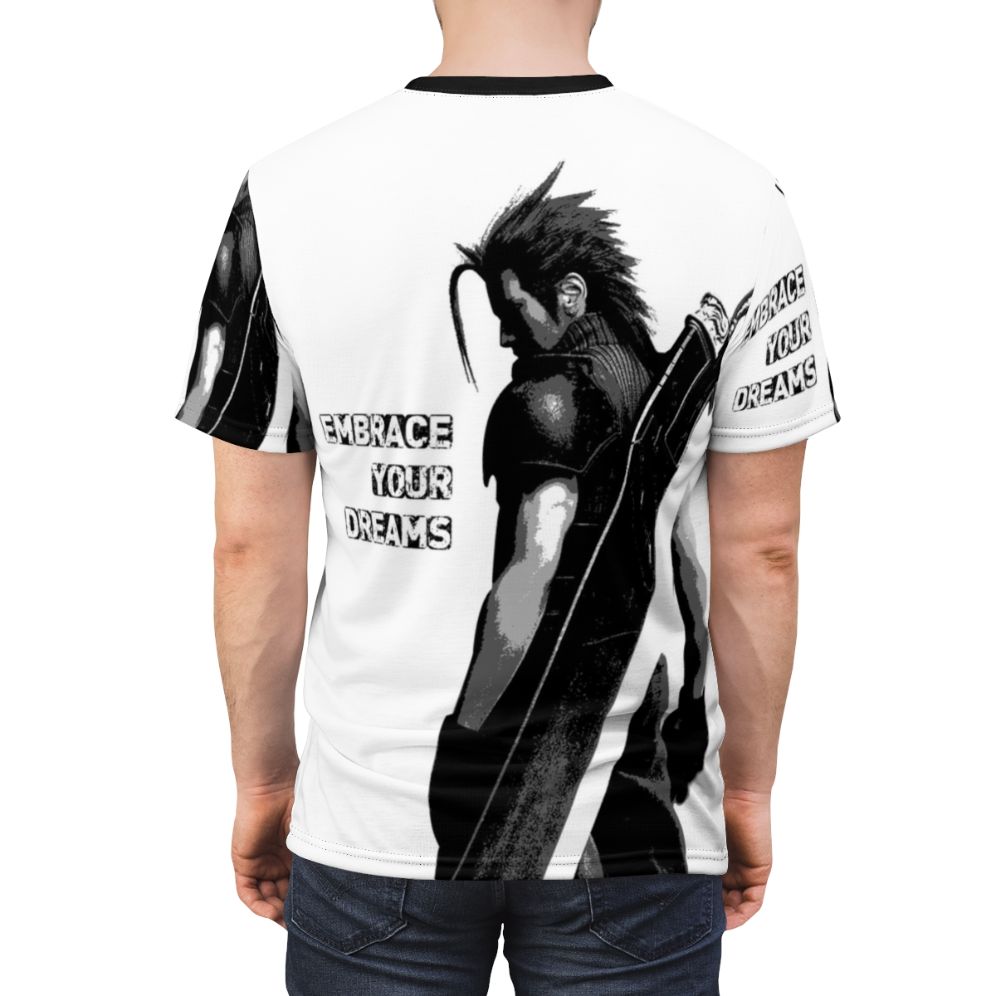 AOP T-shirt featuring fantasy characters and elements from the Final Fantasy series - men back