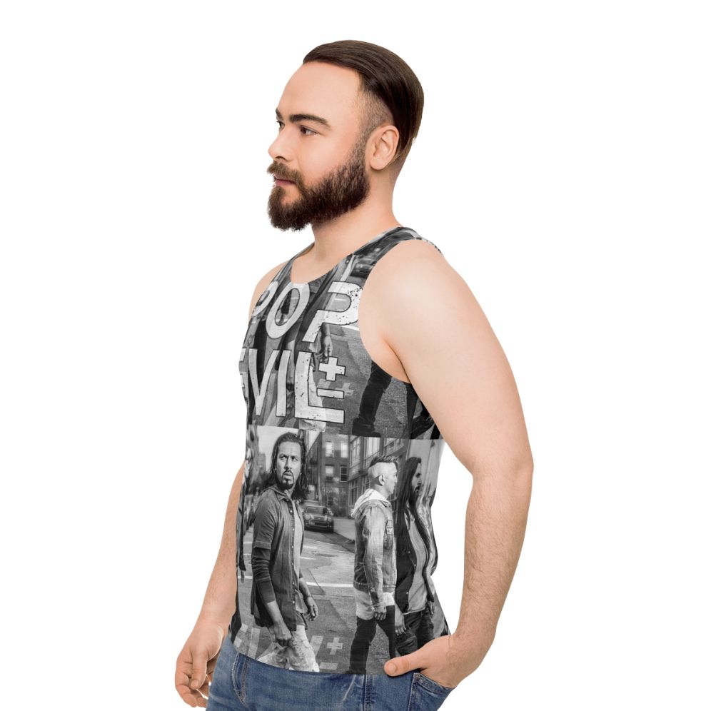 Pop Evil 2019 Tour Unisex Music Concert Tank Top - men side