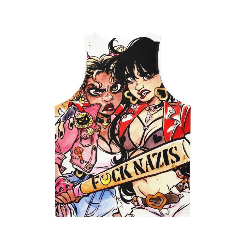 Magical Girls Unisex Tank Top - Anime Manga Superhero Design - Back