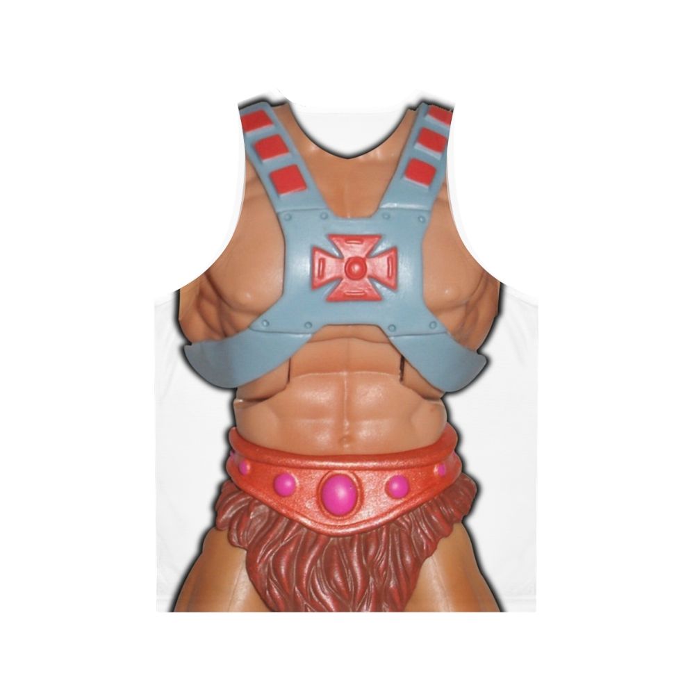 He-Man Action Figure Unisex Tank Top - Back