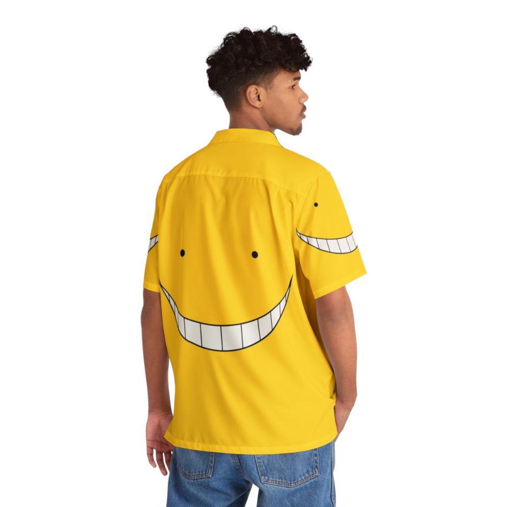 Assassination Classroom Hawaiian Shirt featuring Korosensei and the class - Flat lay