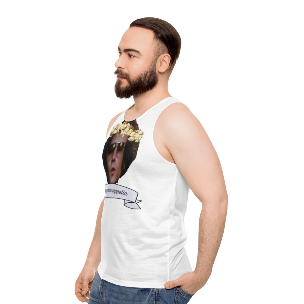 70s Inspired Led Zeppelin Unisex Tank Top - men side