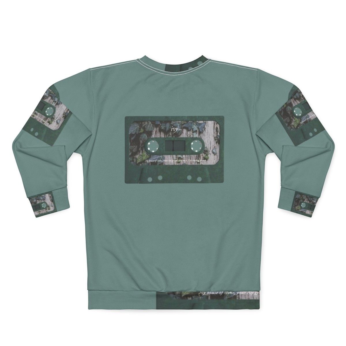 Ivy Cassette Sweatshirt featuring Taylor Swift's Evermore album artwork - Back