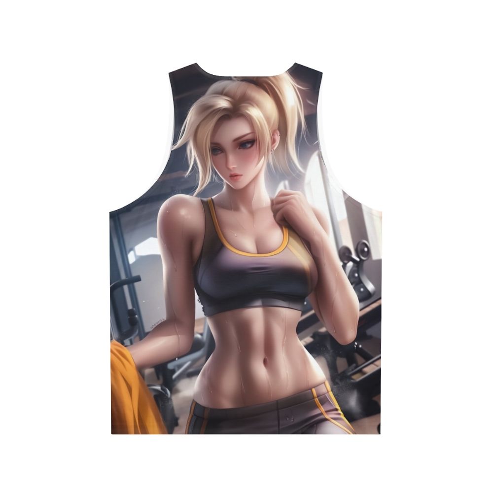 Mercy Unisex Tank Top for Fitness and Gaming - Back