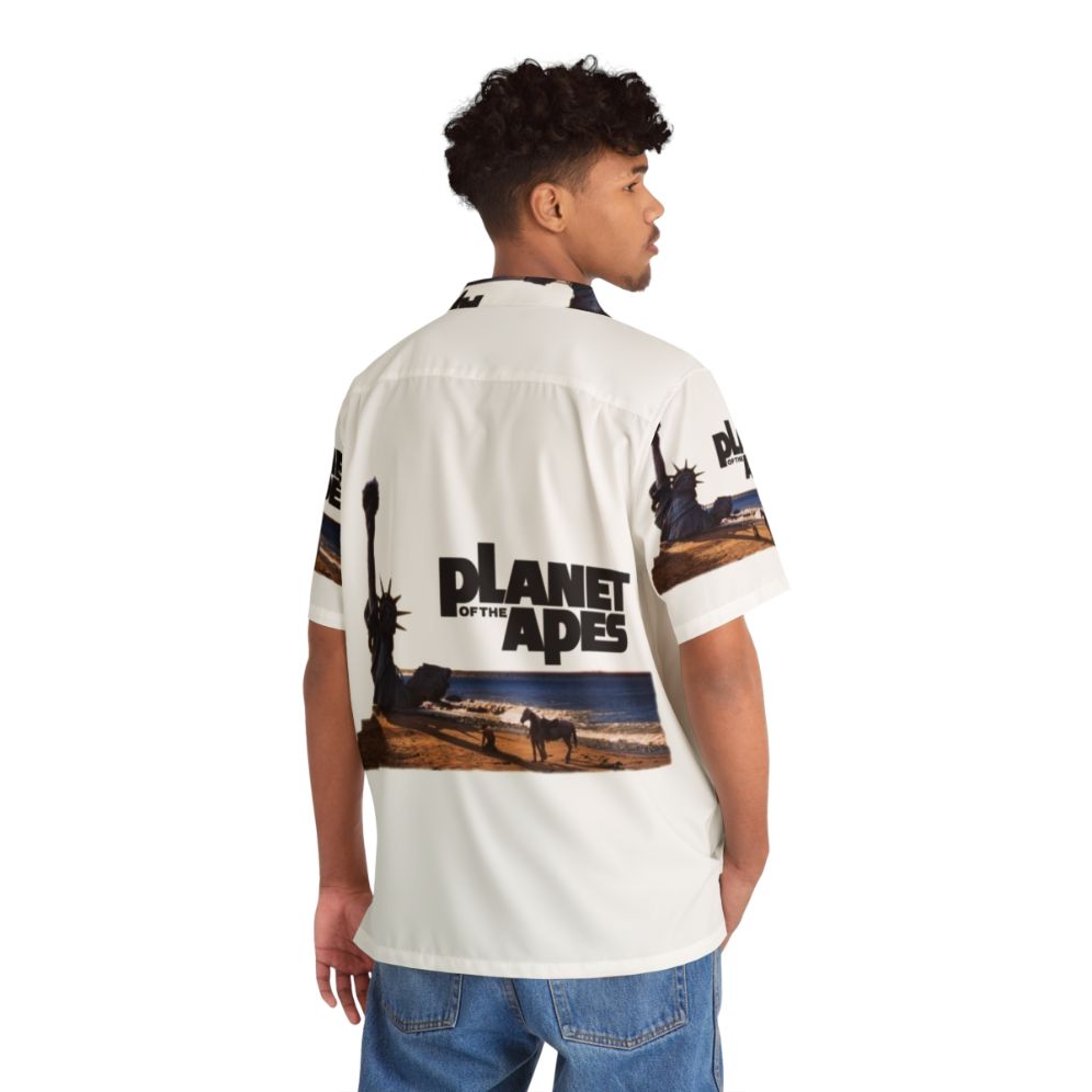 Planet Of The Apes Tropical Print Hawaiian Shirt - People Back