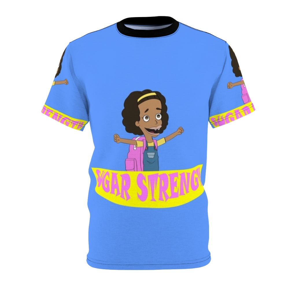 AOP T-shirt featuring a design inspired by the Netflix animated comedy series Big Mouth