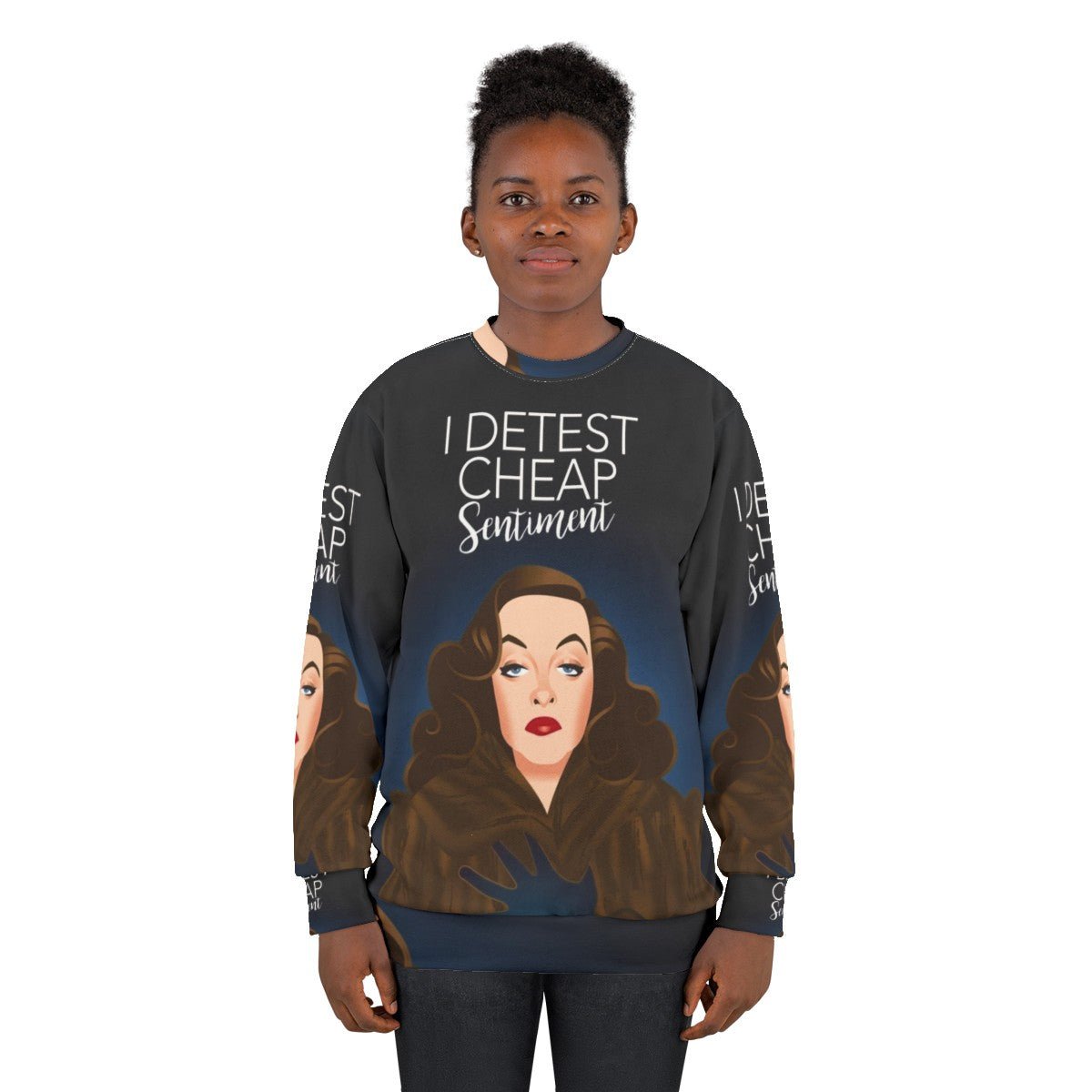 Classic Hollywood Sentiment Sweatshirt with Alejandro Mogolloart - women