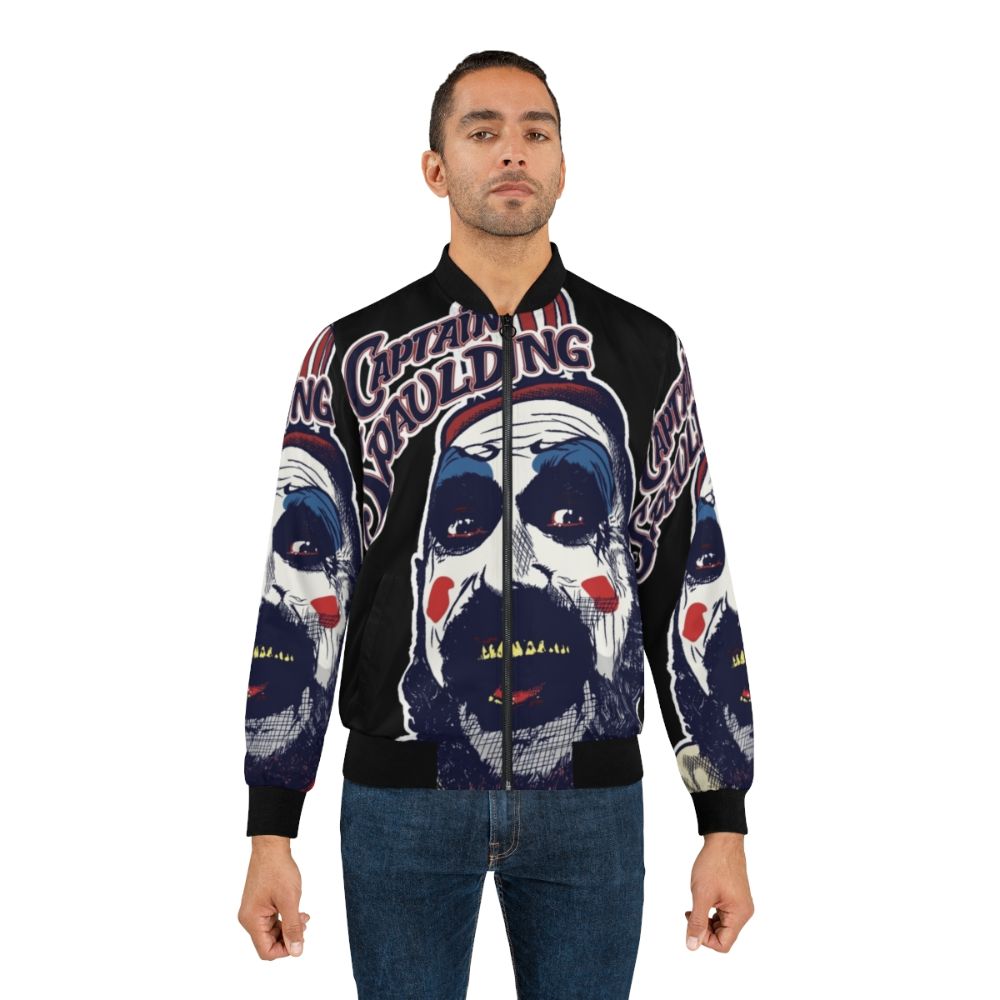 Captain Spaulding's Museum of Monsters and Madmen inspired bomber jacket with horror movie graphics - Lifestyle