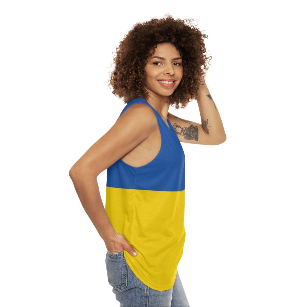 Ukraine flag tank top - women side