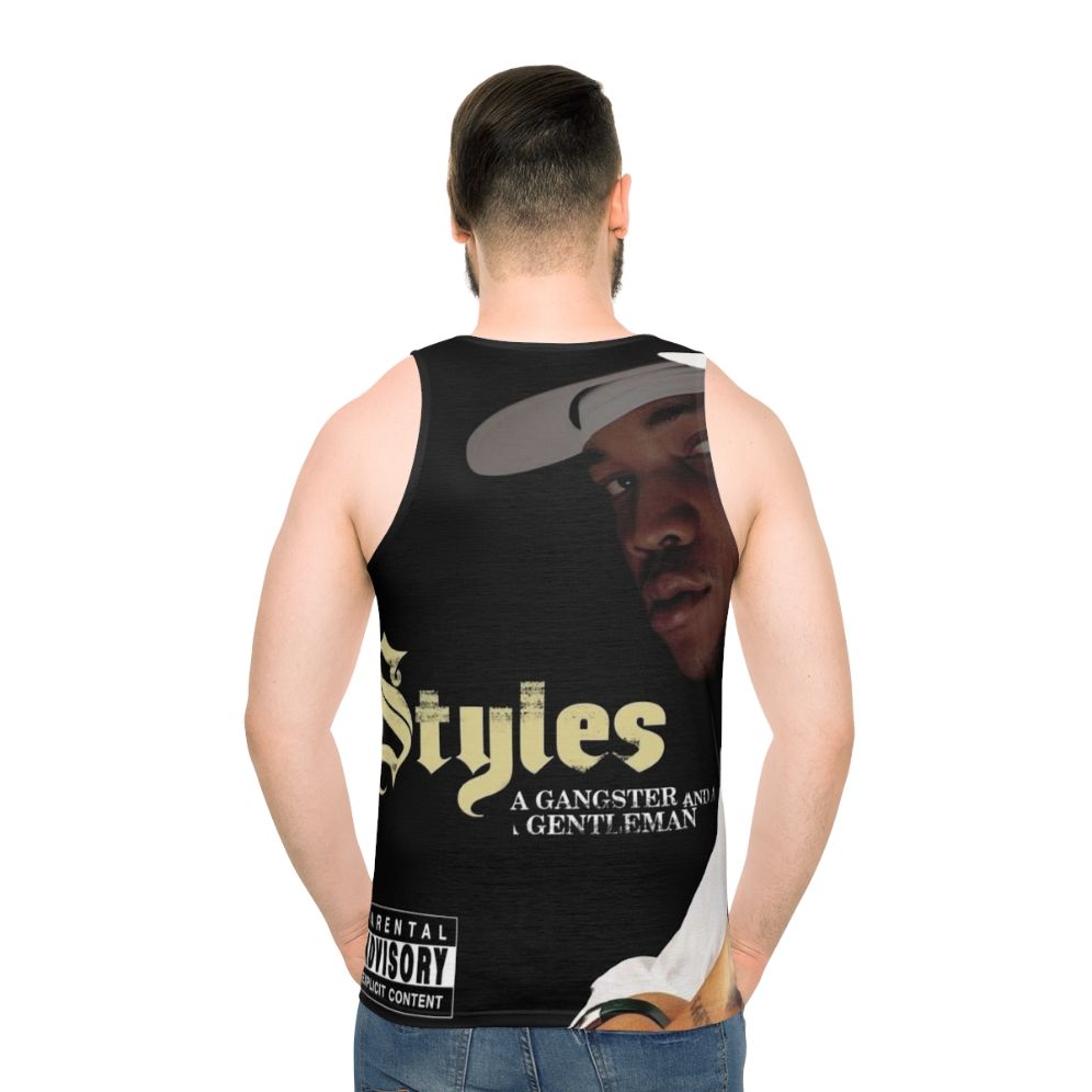 Styles P 'A Gangster And A Gentleman' Unisex Tank Top - men back