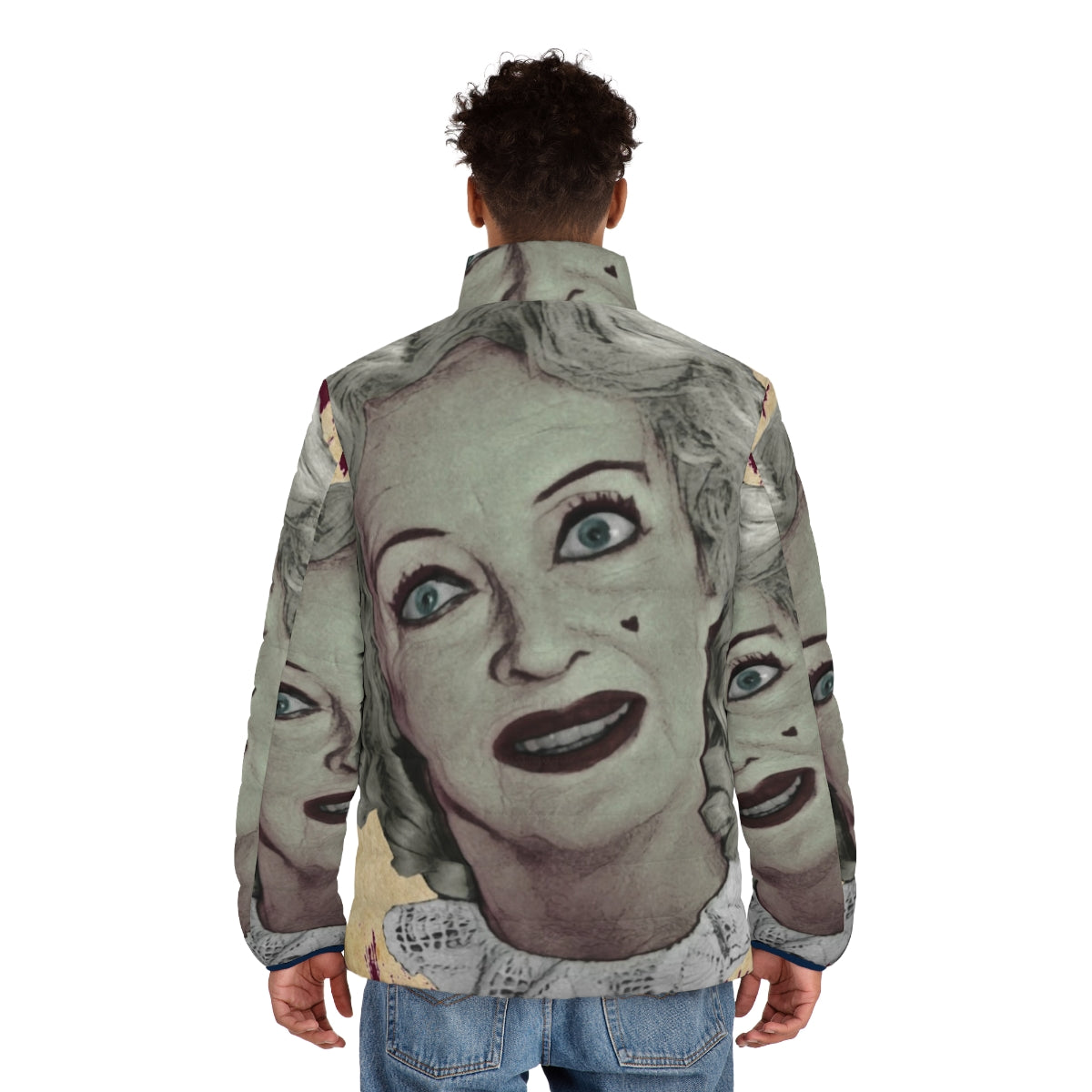 Jane Hudson Inspired Puffer Jacket - Classic Horror Movie Style - men back