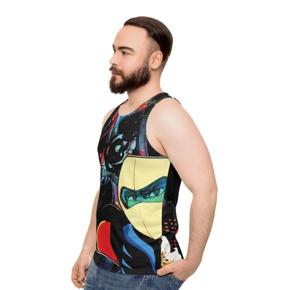 Goldorak Grendizer anime mecha unisex tank top - men side