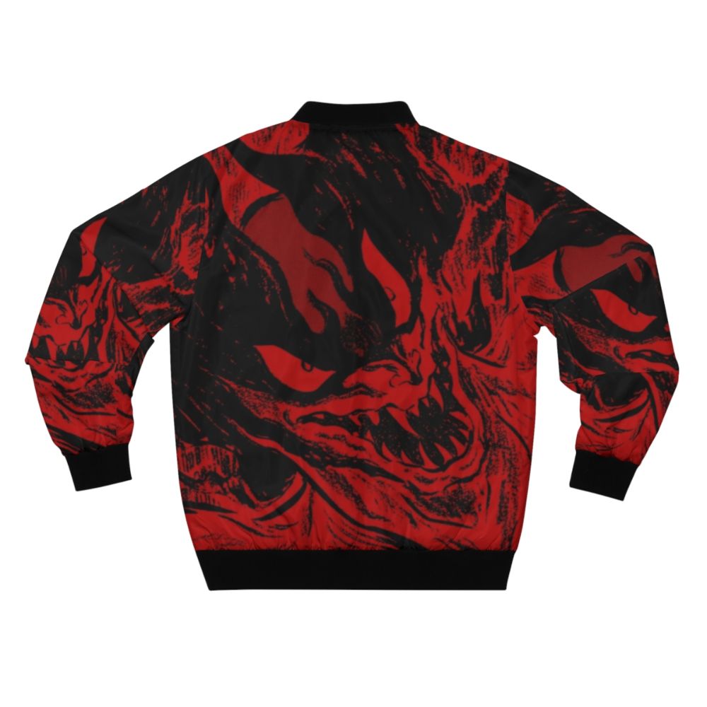 Devilman anime-inspired bomber jacket with demonic design - Back