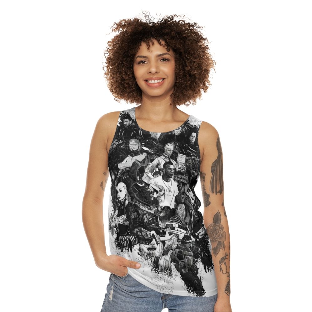 Mass Effect Sci-Fi Unisex Tank Top - women