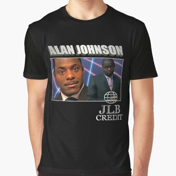 Peep Show Alan Johnson 90s Tribute Graphic T-Shirt