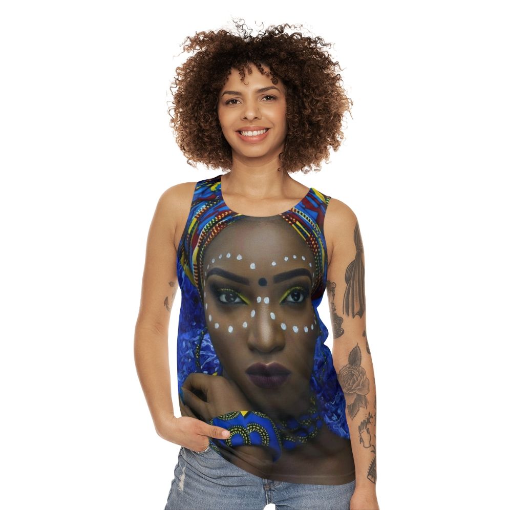 Elegant African Queen Unisex Tank Top - women