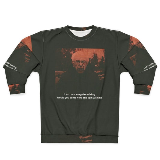 Bernie Sanders Emo Sweatshirt with Peripheral Vision Design