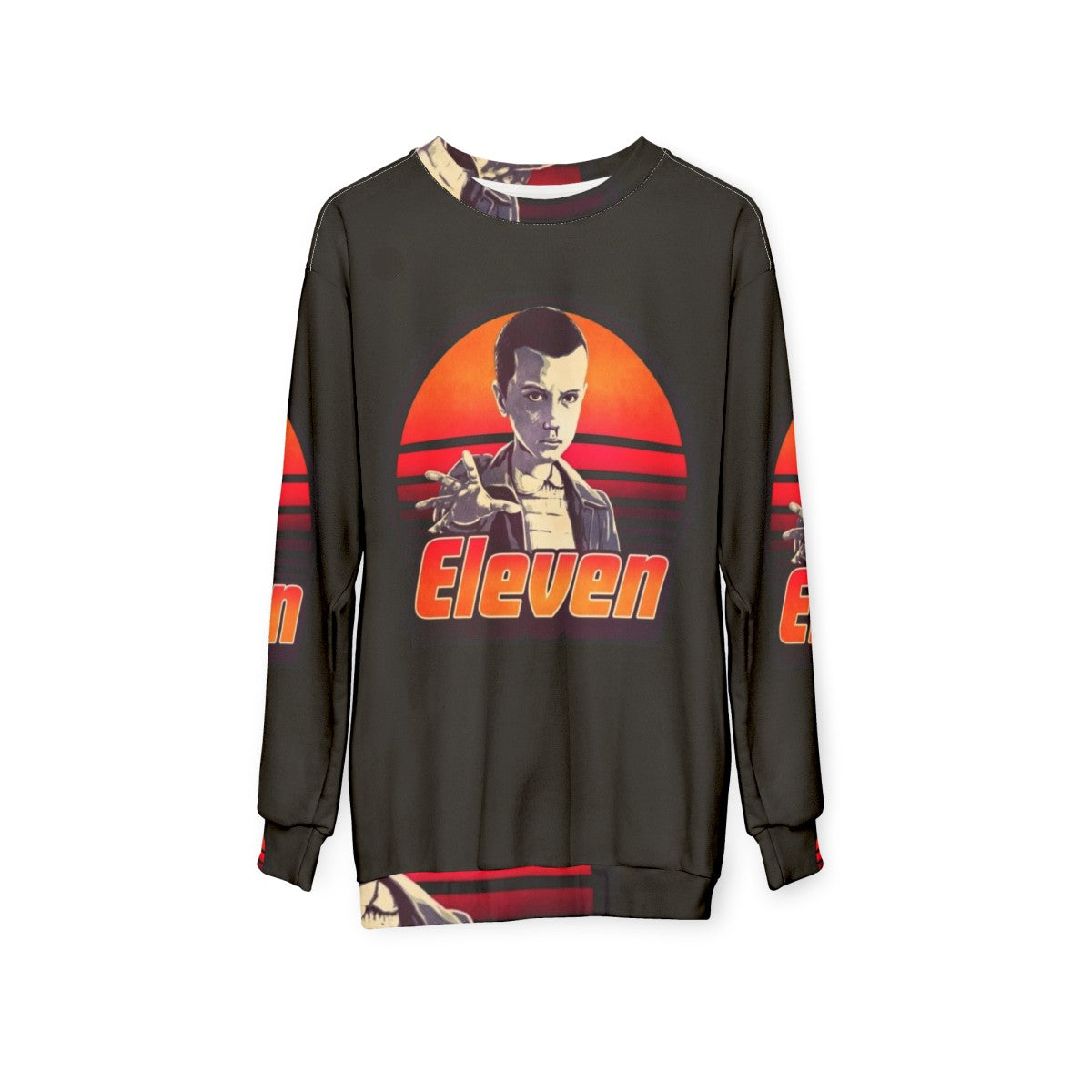 Stranger Things Eleven Retro 80s Sweatshirt - hanging