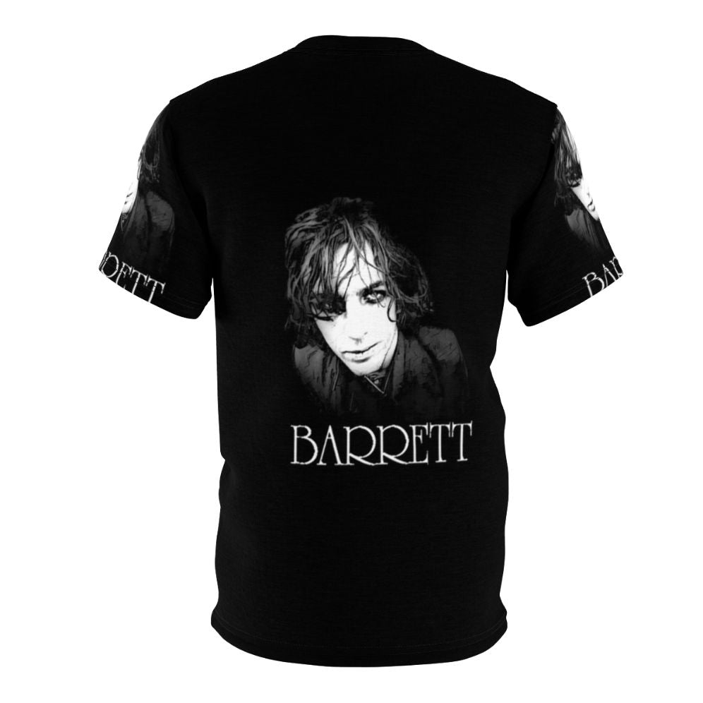 Syd Barrett inspired all-over-print t-shirt featuring psychedelic imagery and rock music references - Back