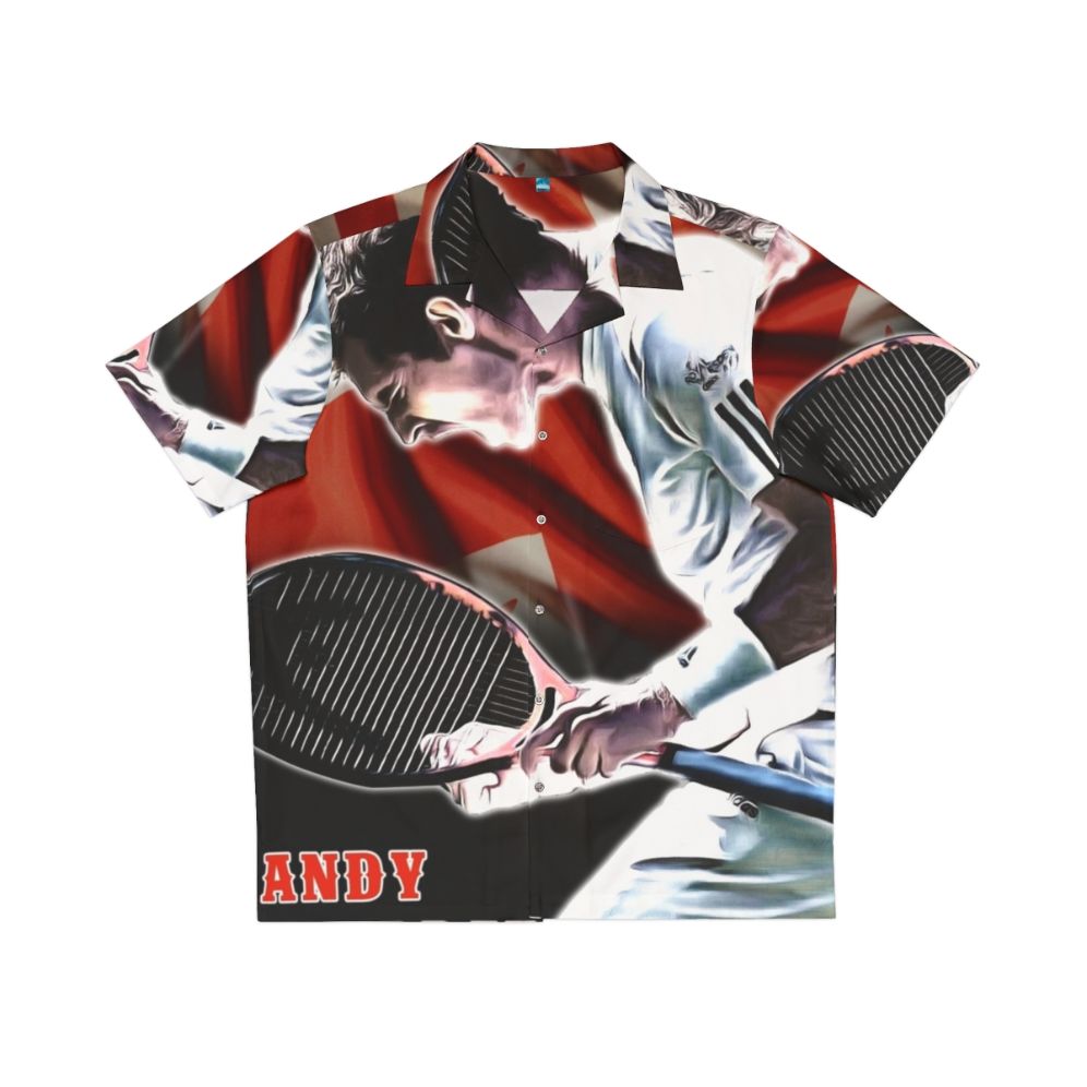 Andy Murray wearing an authentic Hawaiian shirt