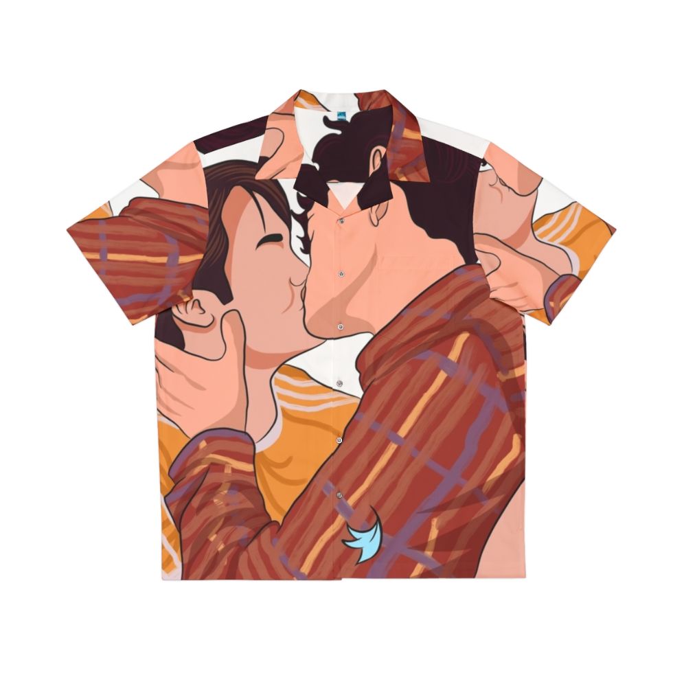 Heartstopper Nick and Charlie Kissing Hawaiian Shirt