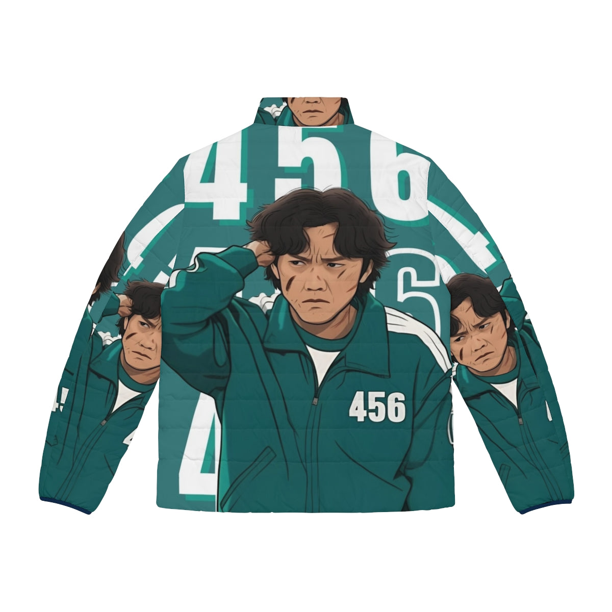 Squid Game Player 456 Seong Gi Hun Puffer Jacket - Back