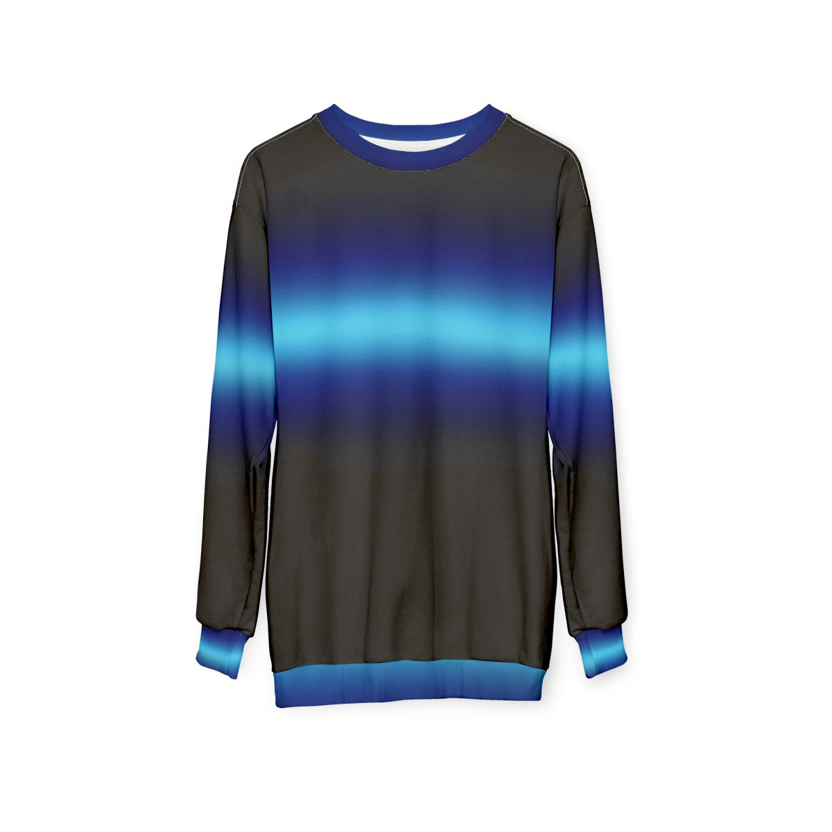 Son of Poseidon Sweatshirt with Blue Gradient Design - hanging