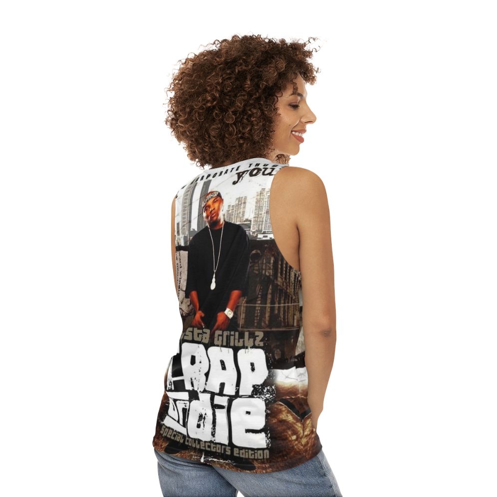 Vintage Trap Music Unisex Tank Top - women back