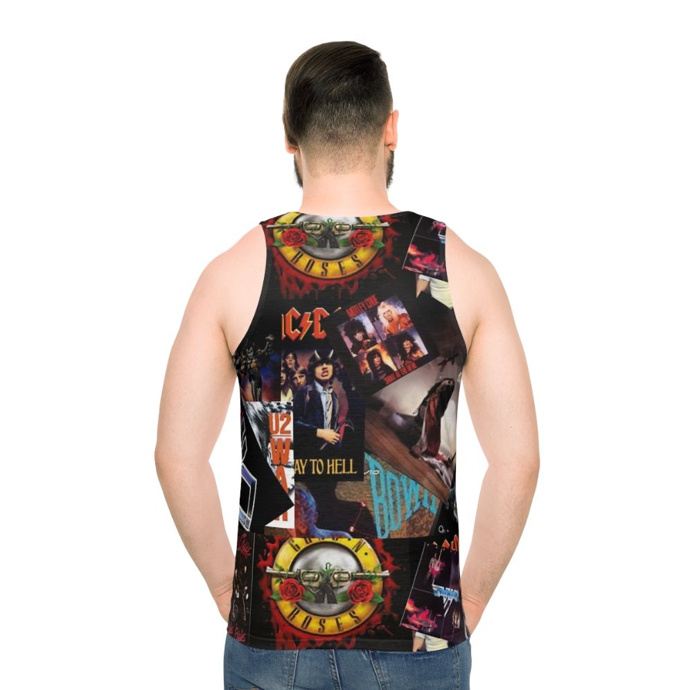 1980s rock bands unisex tank top - men back