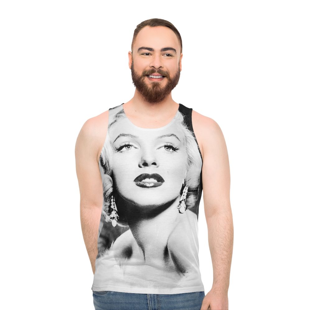 Vintage Marilyn Monroe Black and White Tank Top - men