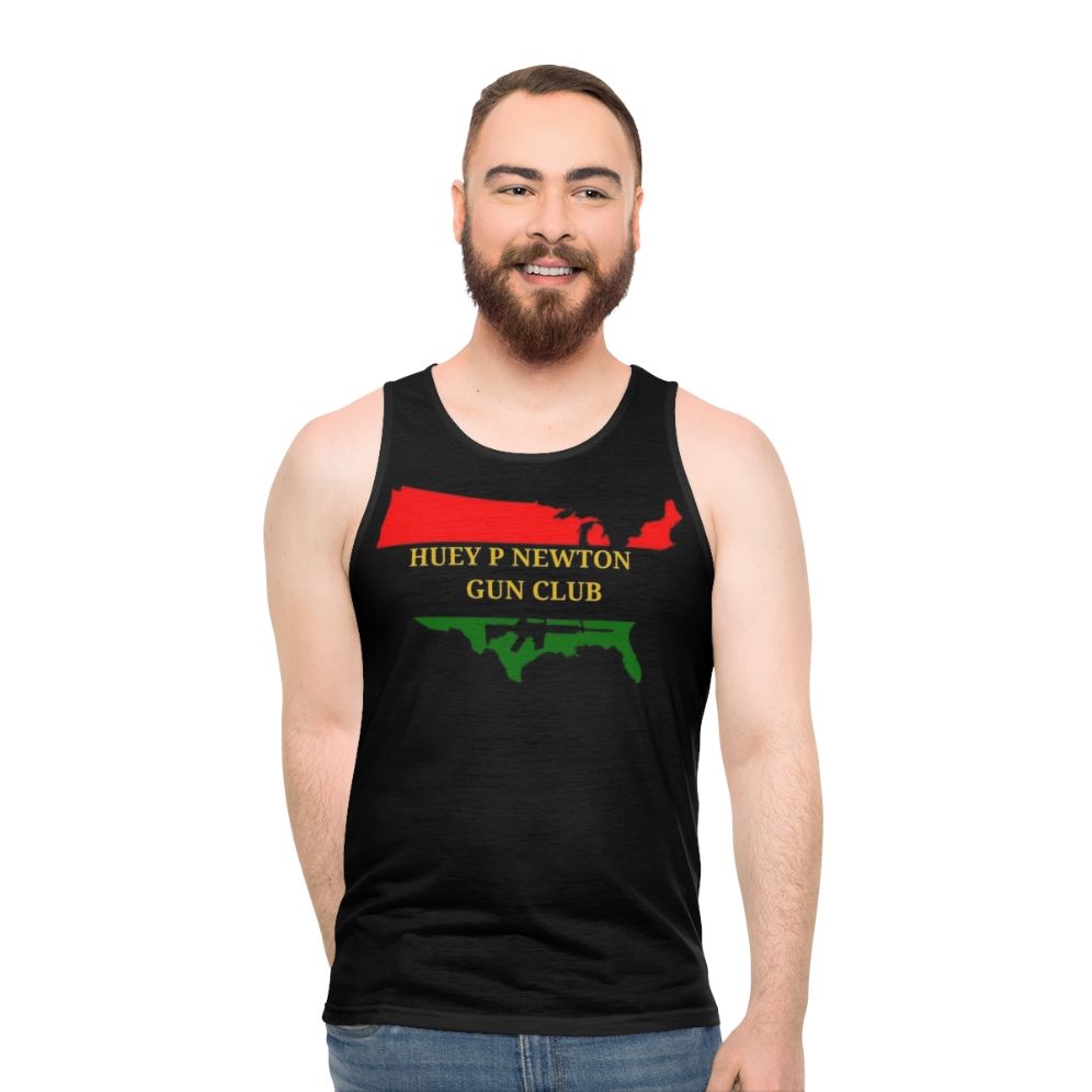 Revolutionary Black Panther Huey P Newton Unisex Tank Top - men