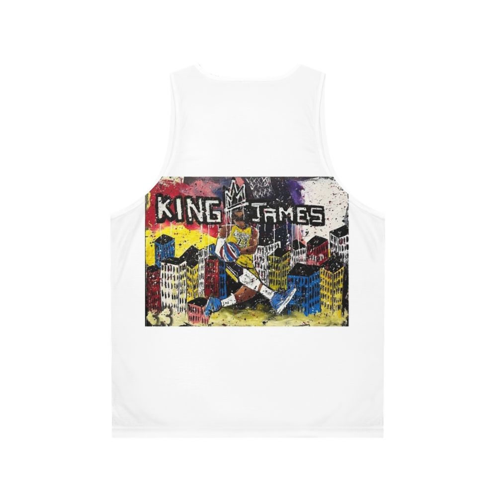 Lebron James Lakers Unisex Basketball Tank Top - Back