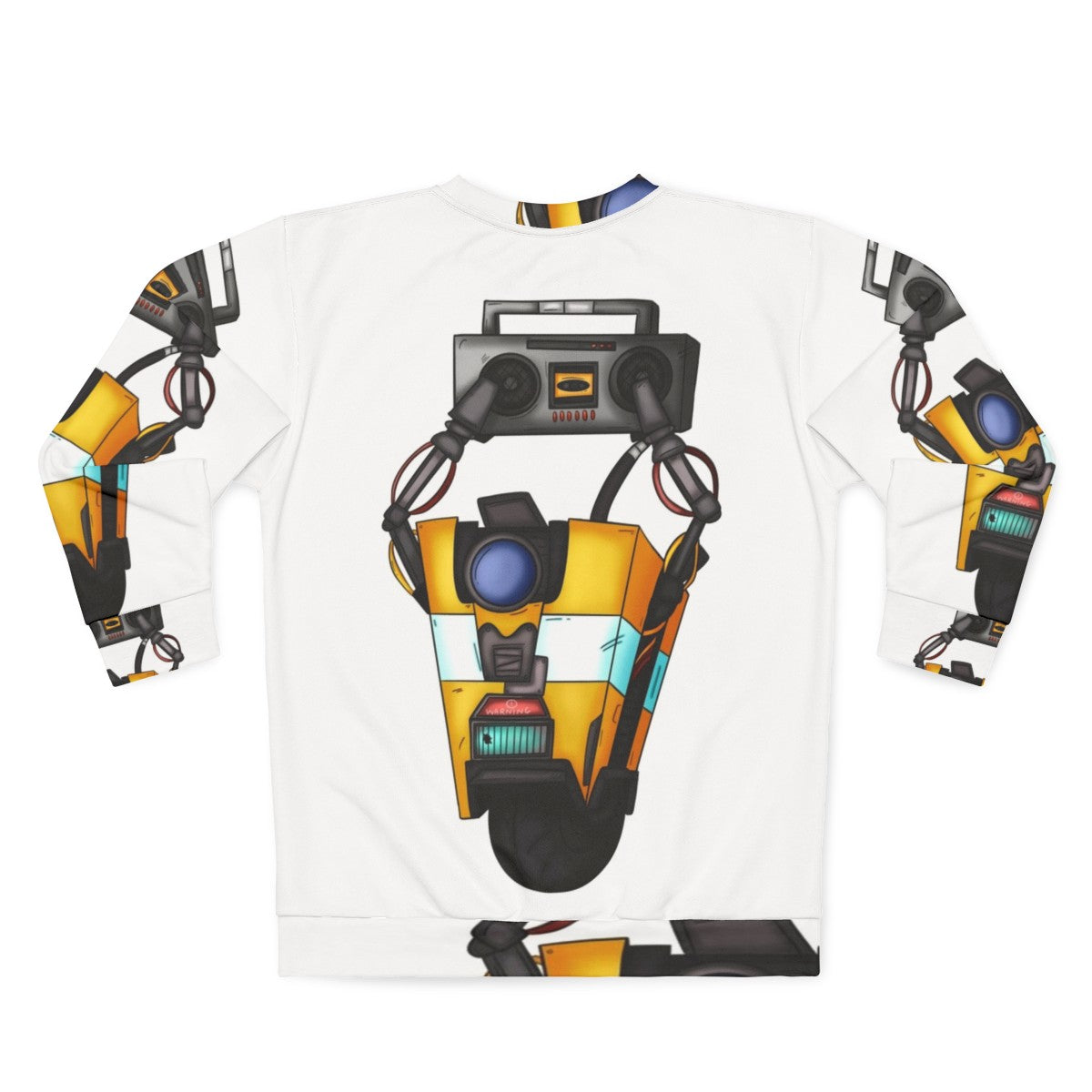 Borderlands Boombox Claptrap Sweatshirt - Back