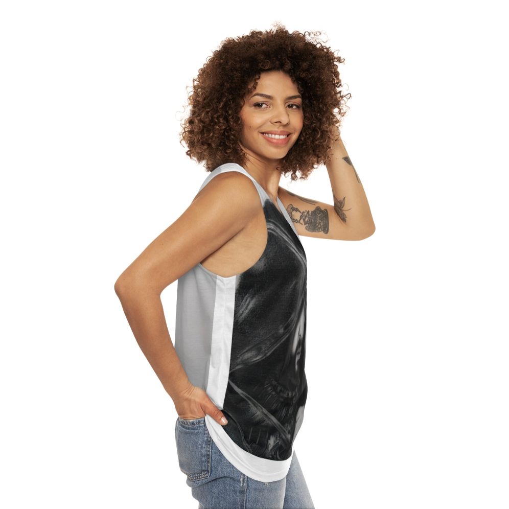 Assassin's Creed Pencil Art Unisex Tank Top - women side