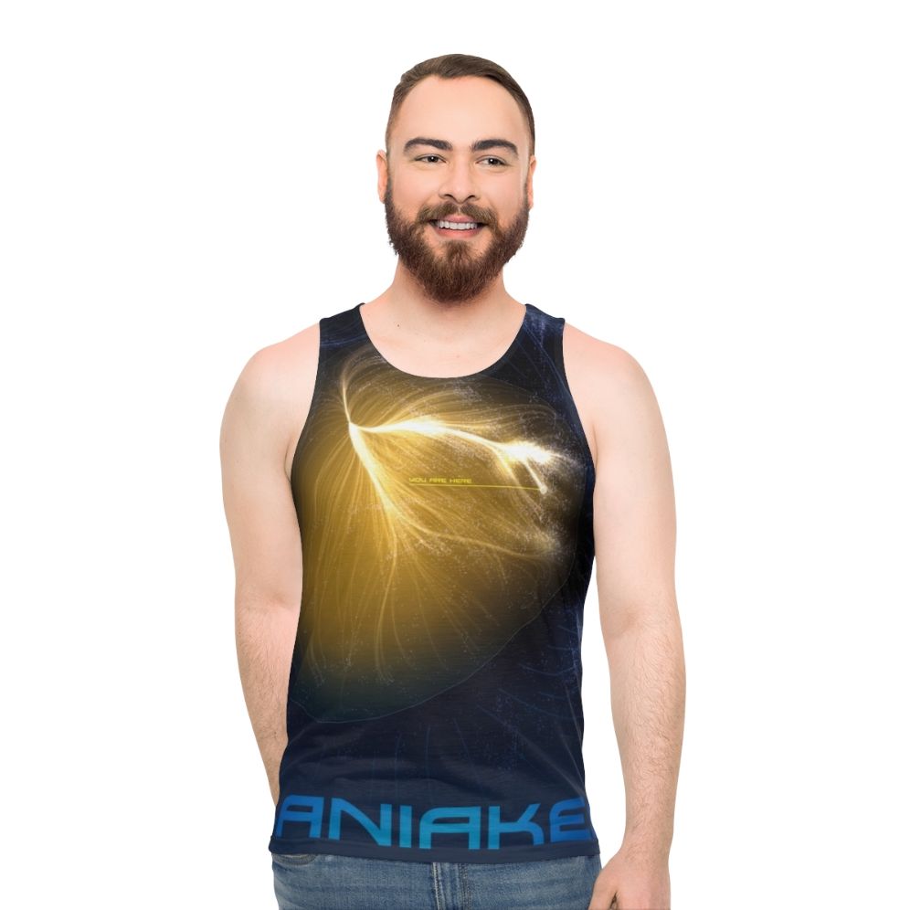 Laniakea Unisex Tank Top featuring space art galaxy cluster design - men