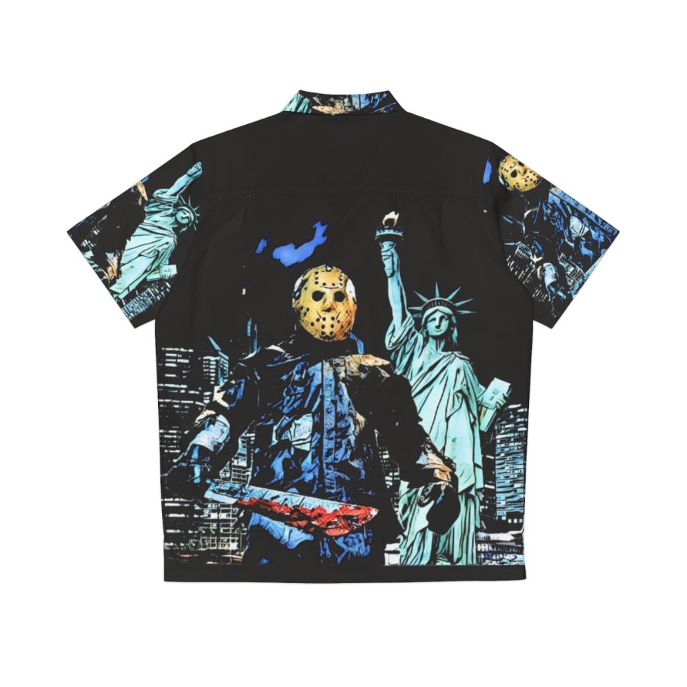 Jason Takes Manhattan' Horror Movie-Inspired Hawaiian Shirt - Back