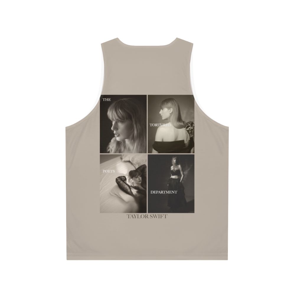 The Tortured Poets Department Collage Unisex Tank Top - Back