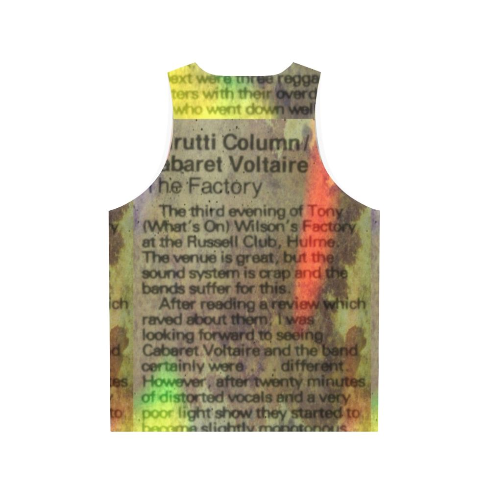 The Durutti Column Unisex Tank Top - Back