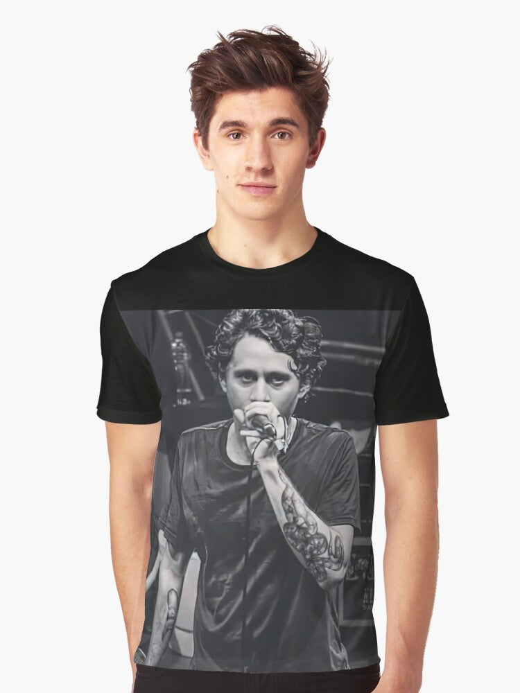 Canserbero rap portrait graphic t-shirt - Men