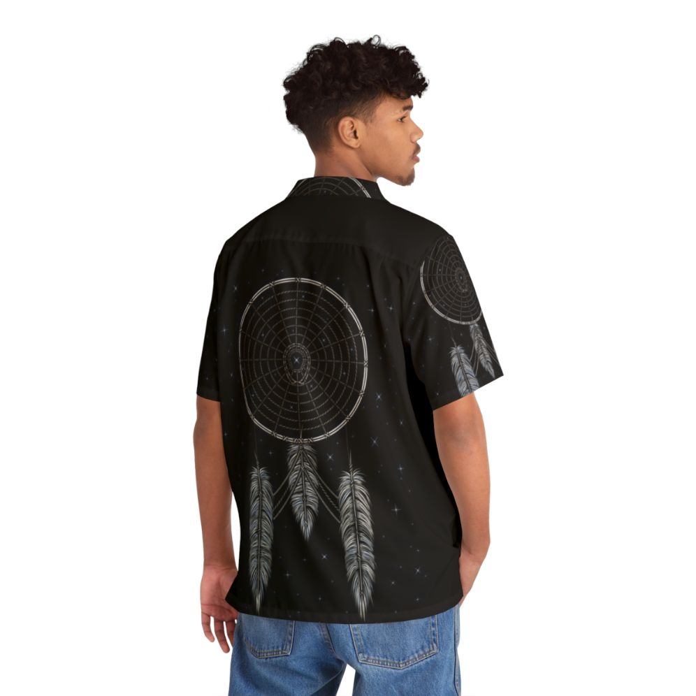 Star Trek inspired Hawaiian shirt with dreamcatcher and feather design - People Back