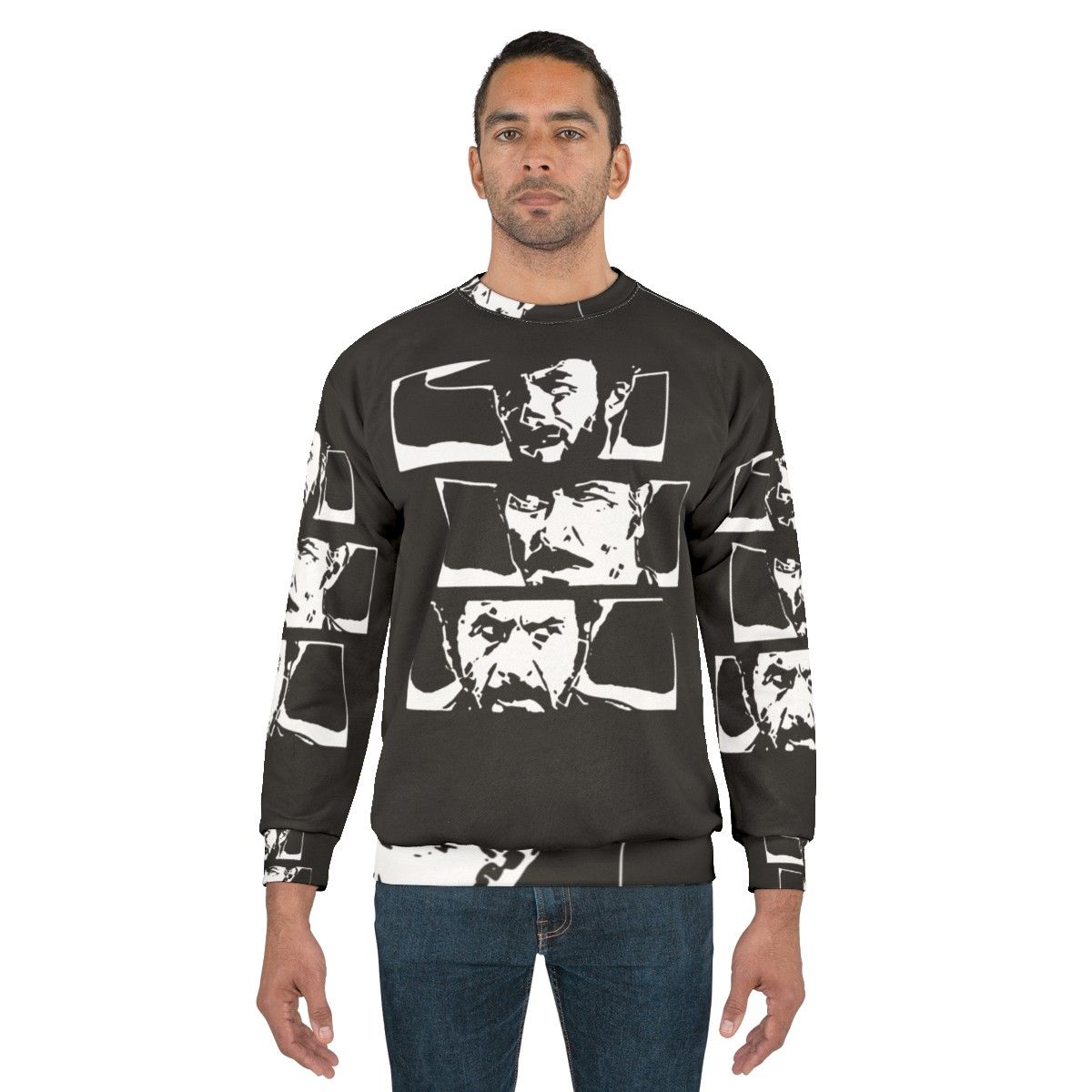 The Good, The Bad and The Ugly Sweatshirt featuring Clint Eastwood, Sergio Leone's classic western - men