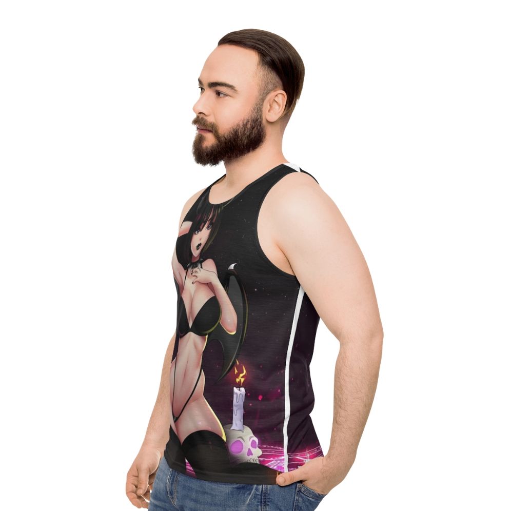 Unisex succubus girl anime tank top - men side