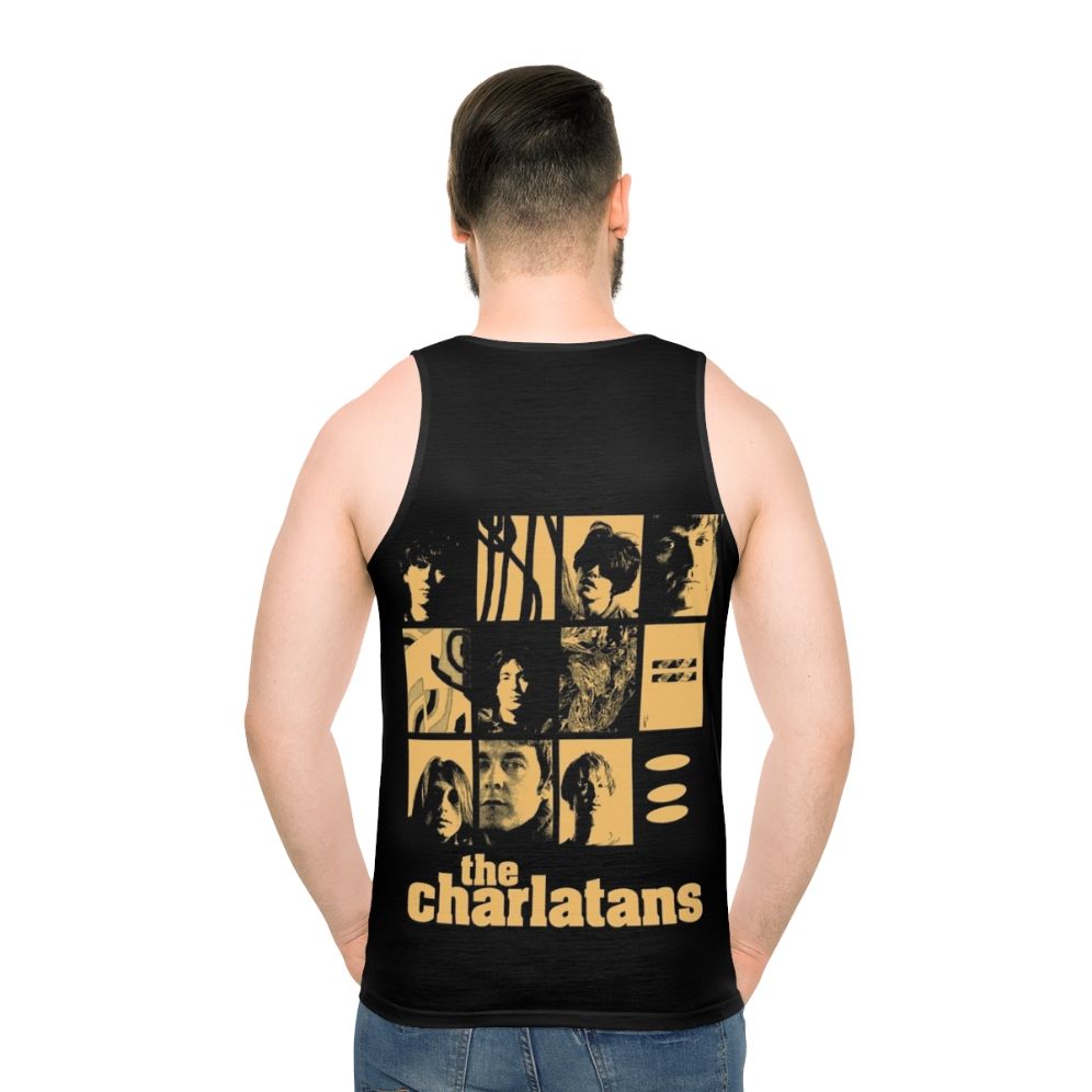 High quality unisex tank top for indie and alternative rock music fans - men back