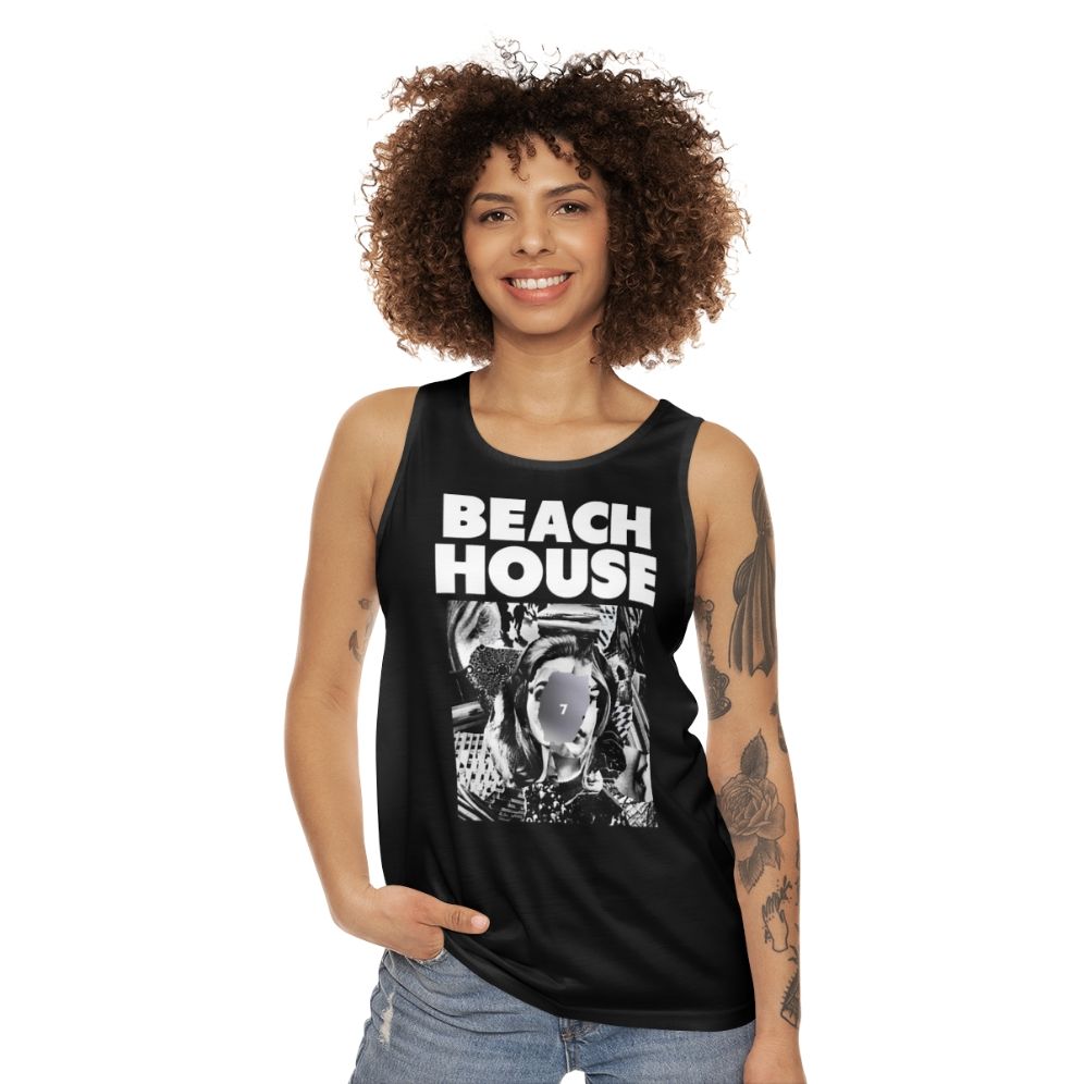 Unisex Beach House Tropical Coastal Tank Top - women