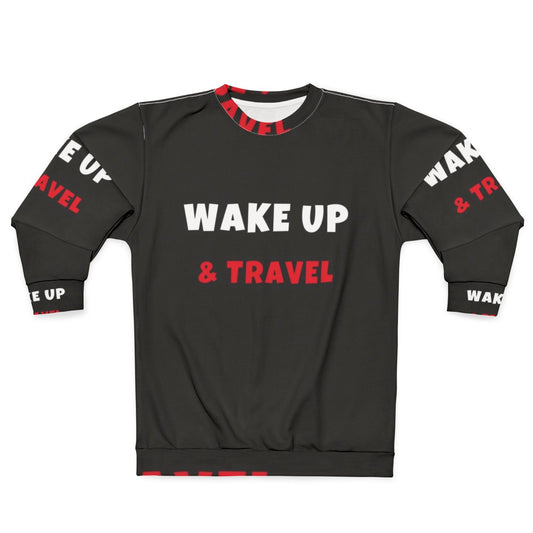 Travel hobbies sweatshirt with outdoor activity design