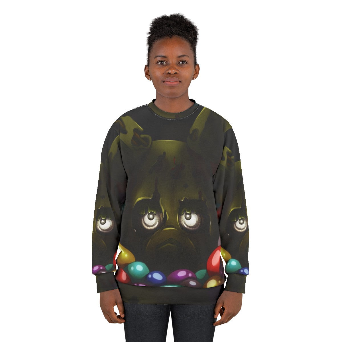 Springtrap Into The Pit V1 FNAF Horror Sweatshirt - women